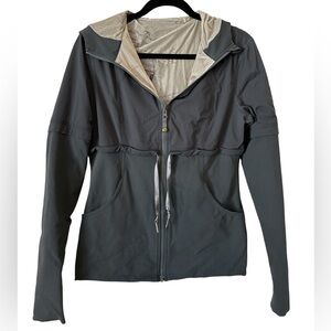 LULULEMON Women's Gray Hooded Jacket size 10